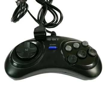 10 pcs oyun denetleyicisi için SEGA Genesis için 16 bit kolu denetleyici 6 Düğme Gamepad için SEGA MD Oyun Aksesuarları