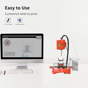 3D Çocuklar Yazıcı K7 3D Yazıcı Hızlı Kurulum Tek tıklama Baskı Sessiz Anakart Impresora 3d Yazıcı Kiti DIY Çocuk Eğitim Hediye