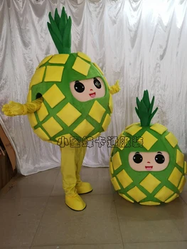 Ananas Maskot Kostüm Meyve Karikatür Giyim Cadılar Bayramı Doğum Günü Cosplay Yetişkin Boyutu Performans Prop kostüm Yetişkin Kıyafet