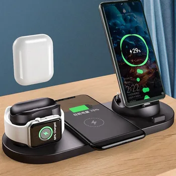 Kablosuz şarj üç-in-one için Apple cep telefonu bluetooth kulaklık izle masaüstü çok fonksiyonlu şarj