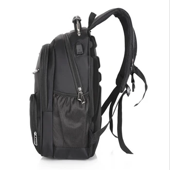 YENİ Erkek Bussiness seyahat laptop sırt çantası naylon su geçirmez laptop sırt çantası Büyük Kapasiteli USB Şarj sırt çantaları