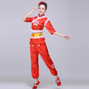 Çin halk dans kostümü giyim hanfu antik fan dans geleneksel Çin dans kostümleri Sahne dans giyim DD1968